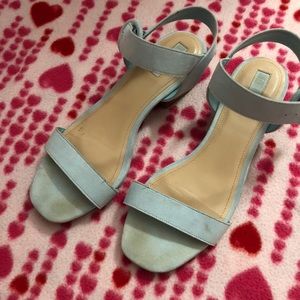 pastel blue heels